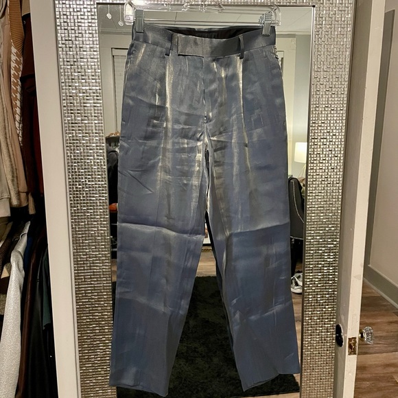 men’s ASOS metallic pants - Picture 4 of 7